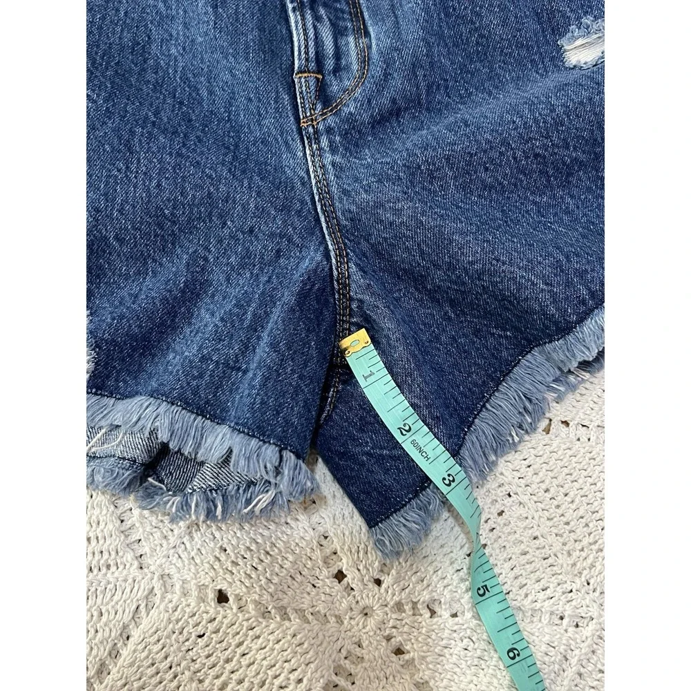Good American Button Fly Denim Women's‎ Shorts Size 6 Comfortable Good Fit